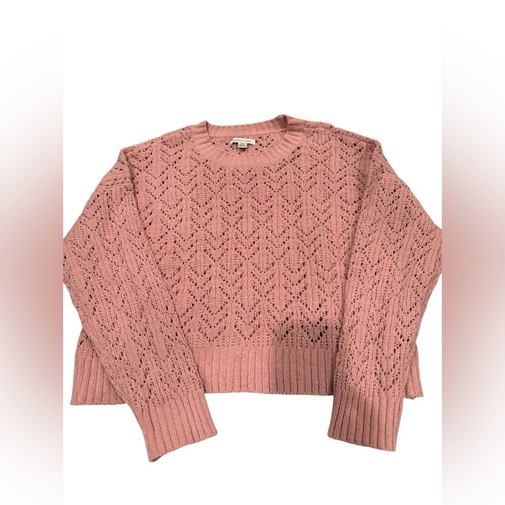 American Eagle Outfitters Pink Knit Sweater